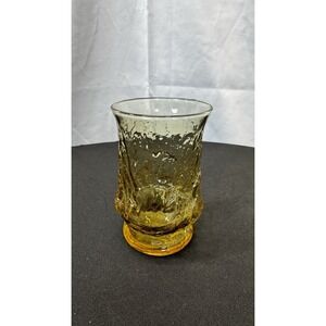 Anchor‎ Hocking Rainflower Juice Glass Amber Colored
